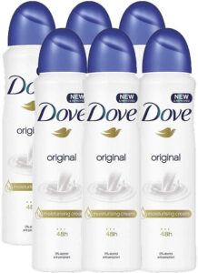 Dove Original Aerosol Spray Deodorant Anti Perspirant 150ML 5 07 Oz 6 Pack f7f78c73 3a18 450c 9f42 ef3cc6d56094.addb4564ca93a2117d701f08a7bf5a78