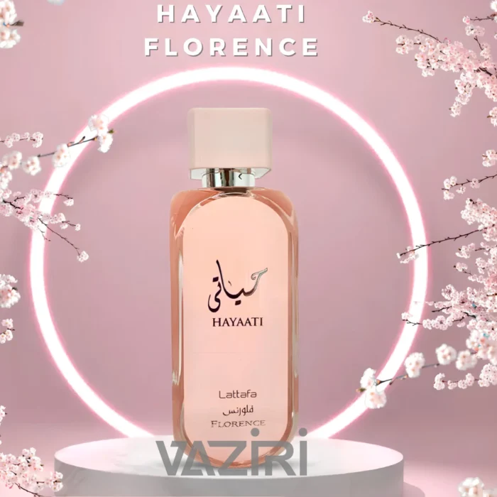 عطر ادکلن لطافه حیاتی فلورنس (صورتی) | Lattafa Hayaati Florence