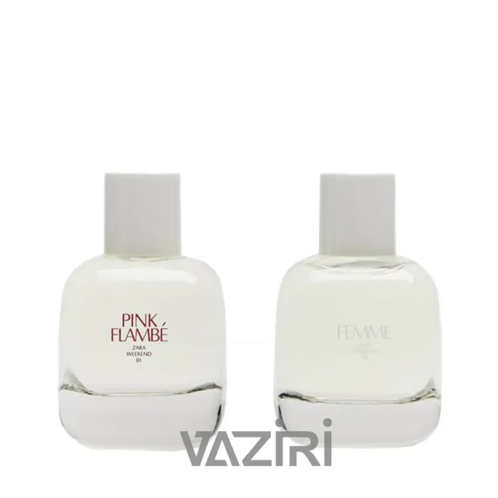 پک دوقلو عطر ادکلن زارا فم و پینک فلامبی | ZARA FEMME + PINK FLAMBÉ
