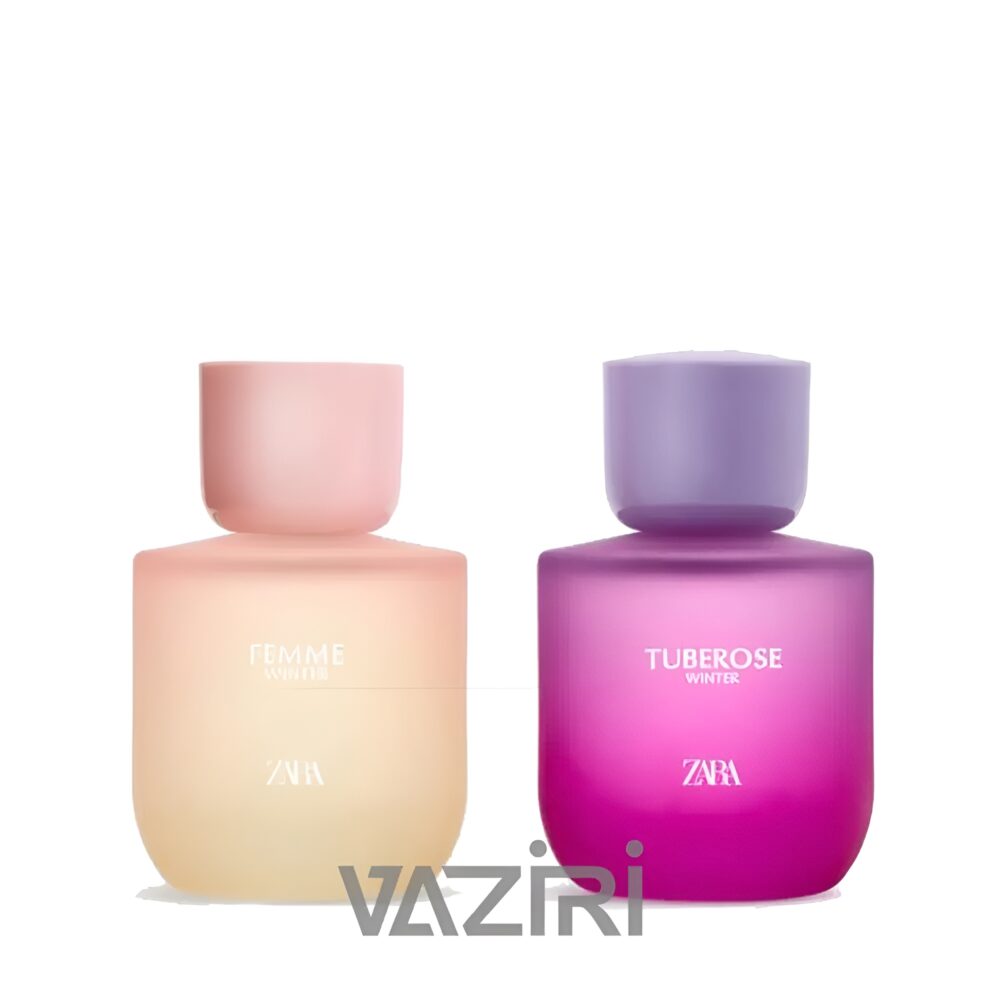 عطر دو قلو زارا وینتر کالکشن فم و تیوب رز | ZARA FEMME WINTER EDT + TUBEROSE WINTER EDT