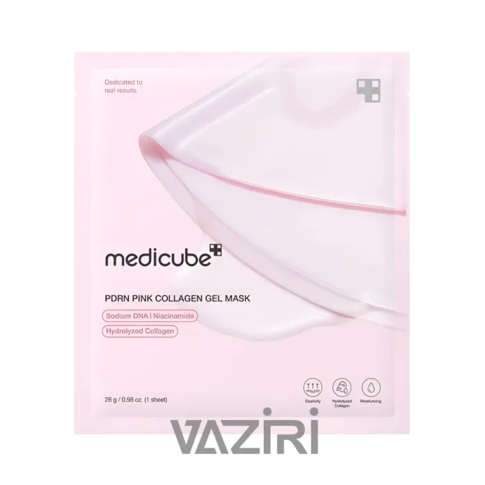 ماسک صورت هیدروژلی کلاژن و PDRN مدی کیوب |medicube pdrn pink collagen gel mask