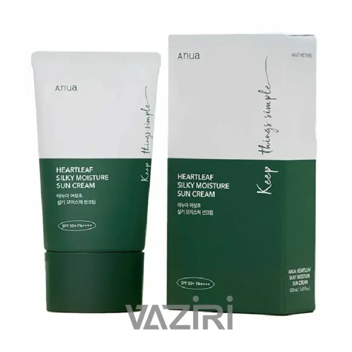 کرم ضدآفتاب تسکین دهنده و مرطوب کننده آنوا | Anua Heartleaf Silky Moisture Sun Cream