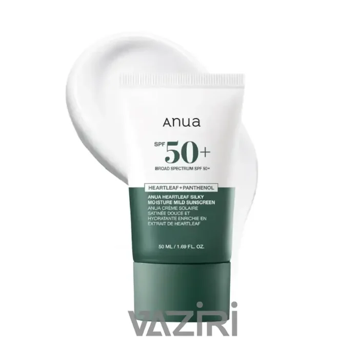 کرم ضدآفتاب تسکین دهنده و مرطوب کننده آنوا | Anua Heartleaf Silky Moisture Sun Cream