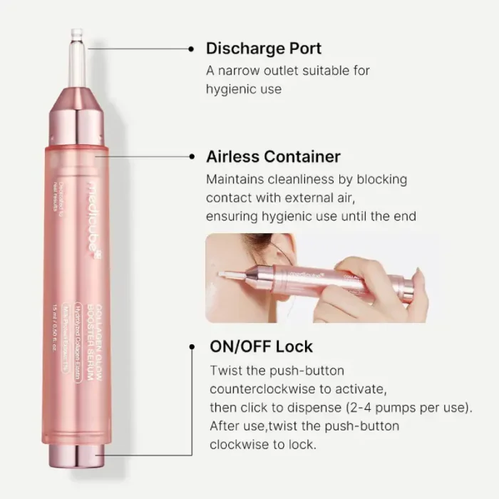 بوستر سرم آبرسان و جوان‌ کننده کلاژن مدی کیوب | Collagen Glow Booster Milk Serum medicube